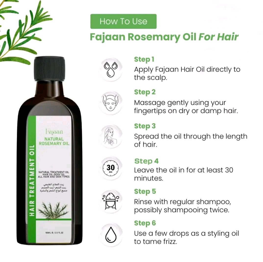 Nourishing Rosemary Hair Oil and Treatment for Hair Care - Beauty and Personal Care - Moisturize, Comfort