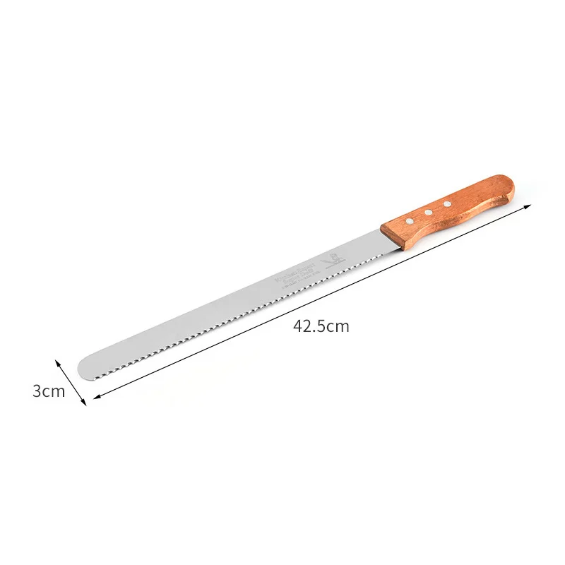 10/12/14 Inch Best Serrated Bread Knife Cake Cutting Knifes Long Slicing Cutter Stainless Steel Loaf Breads Slicer Kitchen Tools