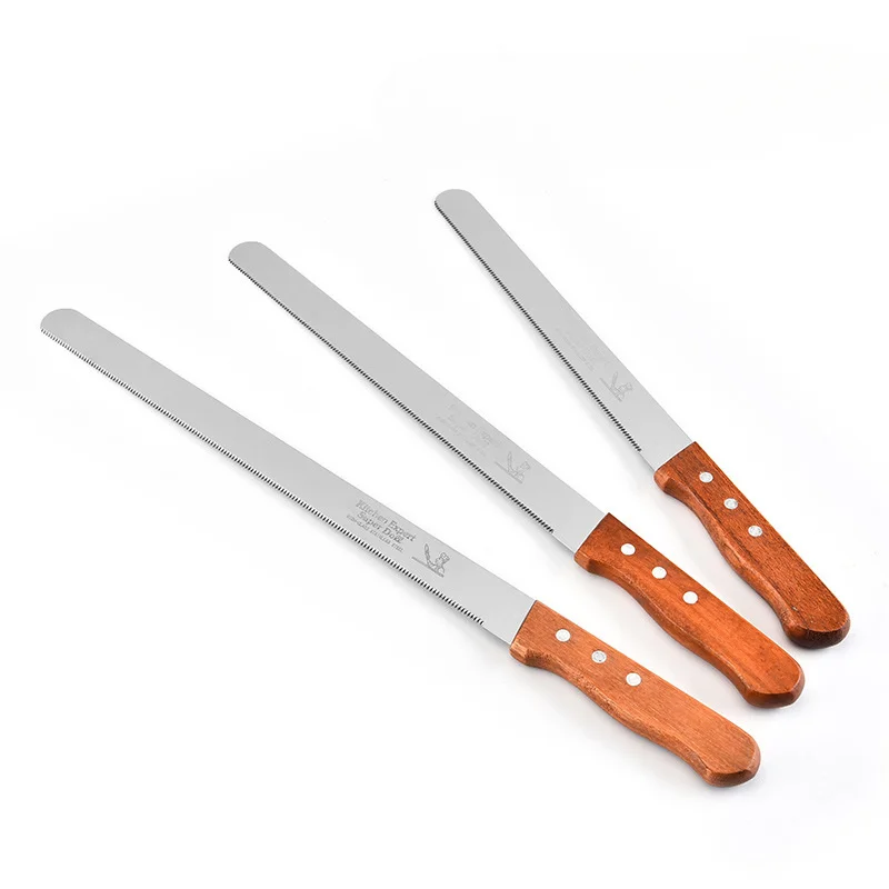 10/12/14 Inch Best Serrated Bread Knife Cake Cutting Knifes Long Slicing Cutter Stainless Steel Loaf Breads Slicer Kitchen Tools