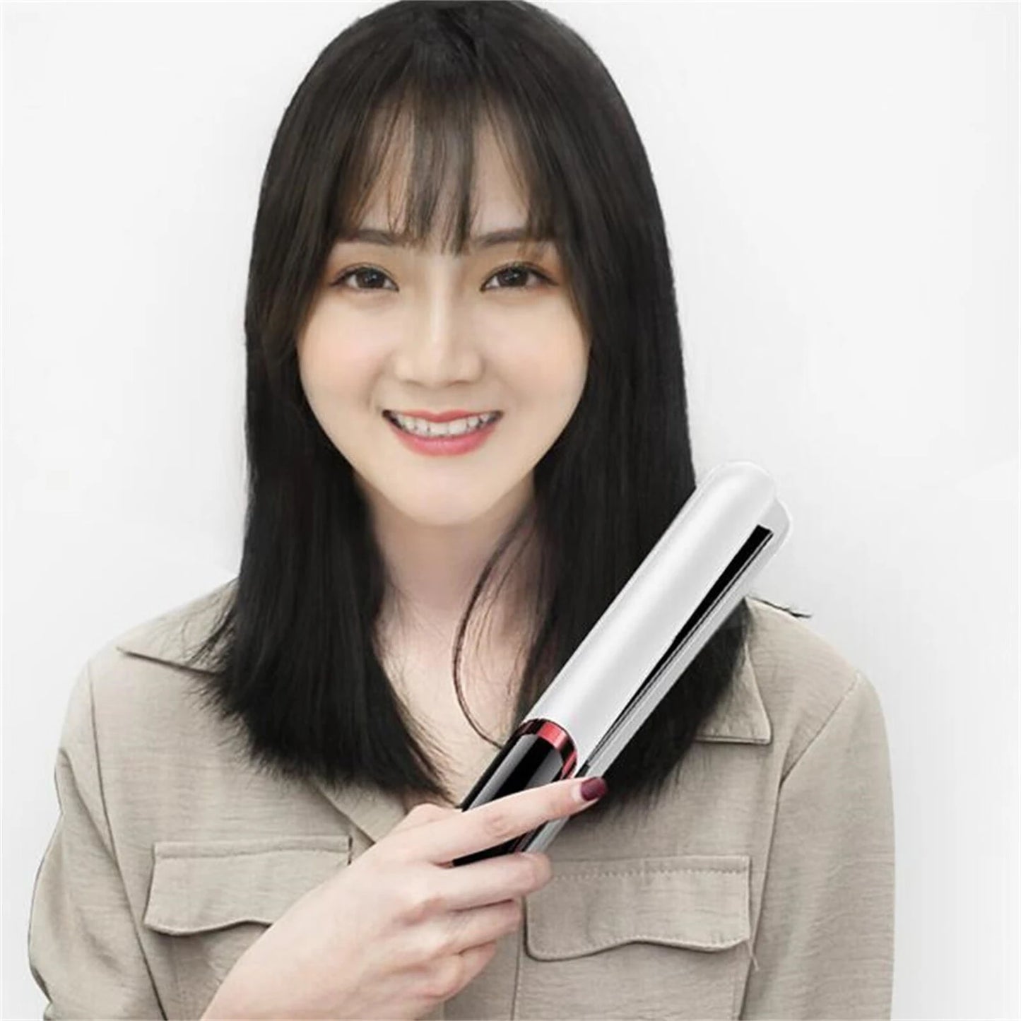 Electric Splint Hair Curling Straightener